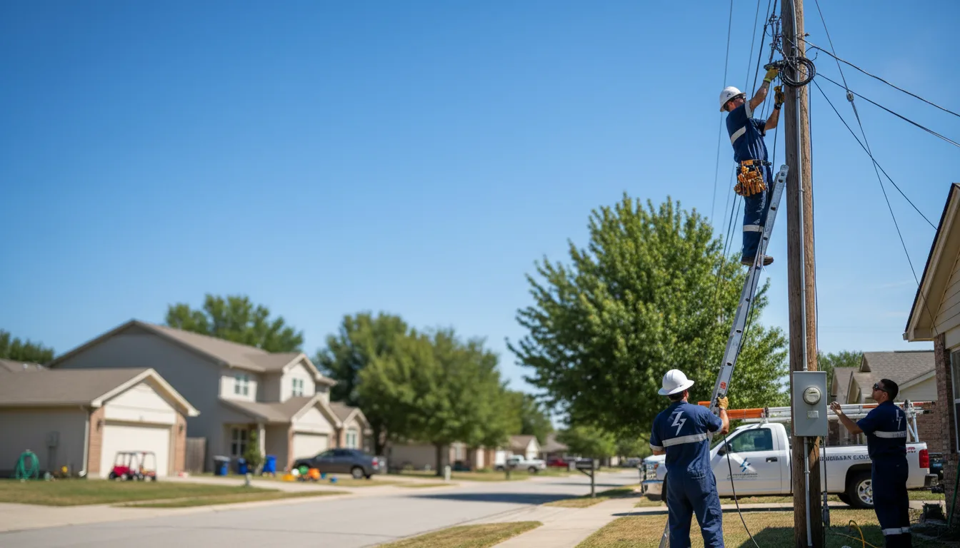 Residential electrician providing installation services in Coleman, TX